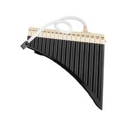 Pan Flute Set Pan Flute Instrument Straight Or Curved 18 16 Pipe Professional C Key With Slide Blowpipe Professional Pan Flute(16 Beige)