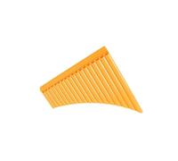 Pan Flute Set Washable And Playable 18 Pipe Panpipe Colorful Professional Musical Instrument Professional Pan Flute(18 orange)