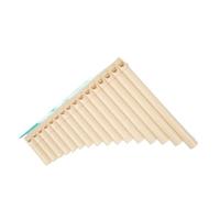 Pan Flute Teaching To Play The Panpipe 18-pipe Special Entry-level Panpipe C-tuned Wind Instrument(White)