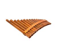 Pan Flute, Traditional Instrument, 15 Pipes Pan Pipe Instrument Key, Easy Learning Chinese Traditional Musical Instrument, Cleaning Rod Cloth and Carrying Bag, Left and Right Hand