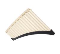 Pan Flutes Resin Folk Musical Instrument for Musical Gift Music Lover 16 Pipes beige