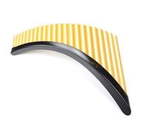 Pan Flutes With Removable Base, 22 Pipes, g1-g4 3 Octaves, G Key, 12.5 * 10 inches, Suitable for Students Playing, Adult Entry Level(Left hand)