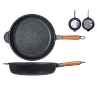 Pan H&h High Non-Stick Stone Handle Wooden CM 32