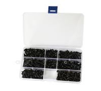Pan Head Self Tapping Screw Set 340 Pcs Carbon Steel Cross Head Screws for Wood, Electronics, Furniture - 8 Assorted Sizes