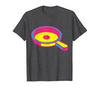 Pan Love Pansexual Flag Pan T-Shirt, Men, Dark Heather Grey, 6X-Large