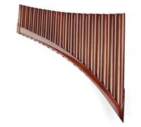 Pan Pipe Brown E Key 20 Pipes Pan Flute Folk Musical Instruments Woodwind Instrument Handmade Pan Pipes(R)
