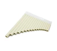 Pan Pipes 18-pipe Panpipes 16-pipe Panpipes Music Wind Instrument (Color : 16 Tubes Beige)