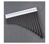 Pan Pipes 18 Pipes C Key Pan FluteInstrument Chinese Traditional Musical Instrument Bamboo Pan Flute Music Wind Instrument (Color : White and brown)