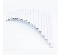 Pan Pipes 22 Pipes G Key Tunable ABS Plastic PanFlute Professional Pan Pipe Woodwind Musical Instrument Panpipes Music Wind Instrument (Color : White Left hand)