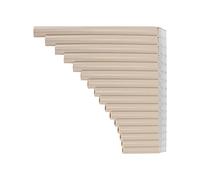 Pan Pipes, C Key Pan Flute with Cardboard Carrying Bag for Adults for Teaching Staff for Beginners(creamy-white)