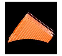 Pan Pipes Double Row Xiao 12 Average Law 36 Tube Pan Flute Suitable For Beginners Music Wind Instrument (Color : 36 tubes orange)