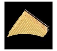 Pan Pipes Double Row Xiao 12 Average Law 36 Tube Pan Flute Suitable For Beginners Music Wind Instrument (Color : 36 tubes beige)