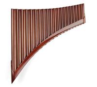 Pan Pipes for Beginners Brown E Key 20 Pipes Pan Flute Folk Musical Instruments Woodwind Instrument Handmade Pan Pipes(L)