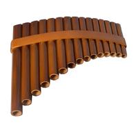 Pan Pipes for Beginners Traditional Folk Musical Instrument 15-pipe Panpipe C-tone G-tone Beginner's Entry Model(G,R)