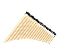 Pan Pipes Pan Flute 18 Pipes Pan Tube G Key Multifunction Plastic Handmade Woodwind Bamboo Panpipes Music Wind Instrument (Color : White)