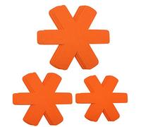 Pan Pot Protectors, Large & Thicker Pan Protector/Separators/Dividers Pads,3 Sizes, 12 Pcs, for Protecting and Separating Your Cookware(Orange)