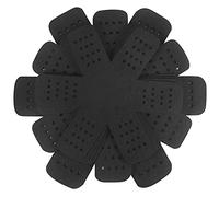 Pan Protectors for Stacking, 12 Pack Black Thick Felt Pan Separators, 3 Sizes 40.5/35.5/30 cm, Anti-Scratch Pot and Saucepan Protectors for Non-Stick Pans, Kitchen Accessories for Cupboard Storage
