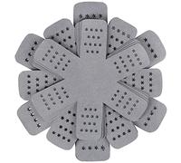 Pan Protectors, Larger & Thicker Gray Pan Protectors With Stars, Set of 12 and 3 Different Sizes,Pot Separators for Stacking Cookware in Kitchen Cupboard