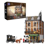 PAN TASY Baker Street 221B Apartment Adult Building Block Set Age 6+ with 5 Self-Developed Minifigures, Sherlock Holmes Collectible Architecture Modular Kit for Home or Office Decor