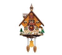 PAN TASY Cuckoo Clock Building Block Set - Vintage Chalet Design, Working Mechanical Wall Clock Model with Motorized Cuckoo, Rotating Stage, and Waterwheel - Perfect for Adult Builders and Home Décor