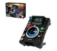 PAN TASY DJ Controller Building Blocks Set, Bluetooth DJ Turntable Model with LED Light Modes, Adjustable Stand Interactive Desk Display, Music Toy & Collectible Gift for Kids and Adults