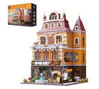 PAN TASY European Bakery Building Kit-Landmark Construction Set for Adults & Tee