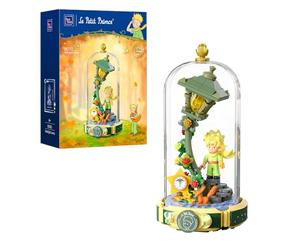 PAN TASY Le Petit Prince Set de Bloques de Construcción Lámpara de Luz de Estrellas Modelo Creativo DIY con Minifigura y Cubierta de Alta Transparencia Adultos y Niños