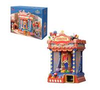 PAN TASY Retro Circus Claw Machine Building Kit, Arcade Style Arcade Machine Block Model with Lights & Music, Interactive Collectible Building Set and Display Toy for Adults and Kids