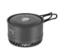 Pan with radiator and lid NILS Camp NC4203 Noir 1 L