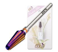 PANA 3/32" Purple Tornado Carbide Nail Drill Bit for Acrylics, Nail Extension, Gel Polish Removal Nail Salon Manicure Pedicure Electric File Tools (2X Coarse - 2XC)