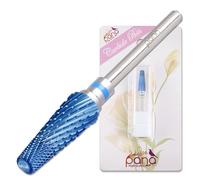 PANA 5-in-1 Pro Upgraded Multi-Function Drill Bit 3/32" Shank Size - (Blue, 2X Coarse to 2X Fine) - Mix Size Tungsten Drill Bit Fast Remove Acrylic Hard Gel Nail for Manicure Pedicure