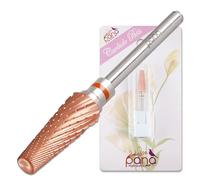 PANA 5-in-1 Pro Upgraded Multi-Function Drill Bit 3/32" Shank Size - (Rose Gold, 2X Coarse to 2X Fine) - Mix Size Tungsten Drill Bit Fast Remove Acrylic Hard Gel Nail for Manicure Pedicure