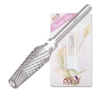 PANA 5-in-1 Pro Upgraded Multi-Function Drill Bit 3/32" Shank Size - (Silver, 2X Coarse to 2X Fine) - Mix Size Tungsten Drill Bit Fast Remove Acrylic Hard Gel Nail for Manicure Pedicure
