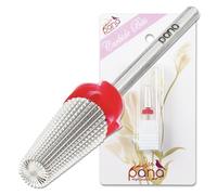 PANA 5 in 1 Nail Carbide Bit - Silver, Fine - 2-Way Rotate for Left & Right-Handed - Tungsten Carbide - Includes Nail File - Silver