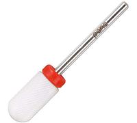 Pana Professional USA Ceramic White Round Top Large Barrel Bit Nail Drill (Grit: Fine) 3/32" Shank Size