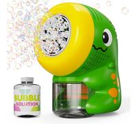 PANACARE Dinosaur Bubble Machine, Automatic Bubble Toy for Kids 10000+ Bubbles/Minute with Bubble Liquid/20 Bubble Holes, Suitable for Wedding/Birthday/Party, Gift for Boys and Girls