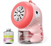 PANACARE Dinosaur Bubble Machine, Automatic Bubble Toy for Kids 10000+ Bubbles/Minute with Bubble Liquid/20 Bubble Holes, Suitable for Wedding/Birthday/Party, Gift for Boys and Girls