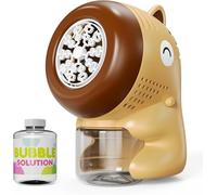 PANACARE Dinosaur Bubble Machine, Automatic Bubble Toy for Kids 10000+ Bubbles/Minute with Bubble Liquid/20 Bubble Holes, Suitable for Wedding/Birthday/Party, Gift for Boys and Girls