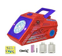 PANACARE Professional Bubble Machine Automatic Bubble Maker 8000+ Bubbles per Minute with Solution P Toy Gift for Outdoor Birthday, Party,Wedding 889-21-Red