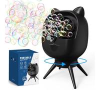 PANACARE Rechargeable Bubble Machine for Kids Toddlers Automatic 90°/180°Rotation Bubble Blower 20000+ Bubbles/Min,500ml Portable Bubble Maker Toy Gift for Indoor Outdoor Parties Birthday Wedding