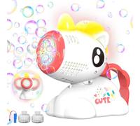 PANACARE Unicorn Bubble Machine, Kids Rocking Bubble Toy, 10000+ Bubbles per Minute/Rechargeable Battery/Bubble Liquid Included,Bubble Toy Gift for Boys and Girls,Perfect for Wedding/Birthday/Party