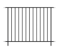 Panacea Abbey Road Fence Section Black 92x122 cm