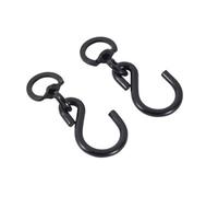 Panacea Black Cup Hook (L)120mm, Pack Of 2