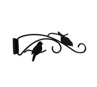 Panacea Black Metal 310mm Outdoor Use Hanging Basket Bracket