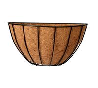 Panacea Classic Black Semi-Circle Wire Hanging Basket, 40Cm