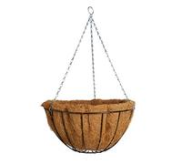 Panacea Classic Design Black Round Wire Hanging Basket, 35Cm