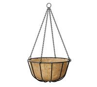 Panacea Forge Black Round Wire Hanging Basket, 35Cm