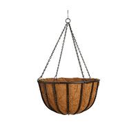 Panacea Forge Black Round Wire Hanging Basket, 40Cm