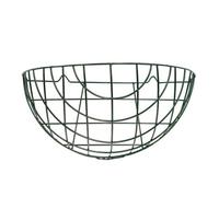 Panacea Green Semi-Circle Metal Hanging Basket, 40Cm
