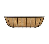Panacea Hanging Garden 30L Black Metal Forge Rectangular Trough (W)75Cm